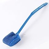 Photo SLSON Aquarium Algae Scraper Double Sided Sponge Brush Cleaner Long Handle Fish Tank Scrubber for Glass Aquariums and Home Kitchen,15.4 inches, best price $6.99, bestseller 2024