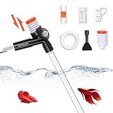 Photo Hachtecpet Aquarium Gravel Vacuum Cleaner: Quick Fish Tank Siphon Cleaning with Algae Scrapers Air-Pressing Button Water Changer kit for Water Changing | Sand Cleaner, best price $16.99, bestseller 2024