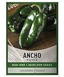Photo Ancho Poblano Pepper Seeds for Planting Heirloom Non-GMO Ancho Peppers Plant Seeds for Home Garden Vegetables Makes a Great Gift for Gardening by Gardeners Basics, best price $5.95, bestseller 2024