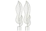 Photo Clever Me Eco Trellis for Climbing Plants Outdoor, Plant Trellis Indoor, Trellis for Potted Plants (2 Pack) 55” Tall, Stylish Metal Green Leaf Design Looks Beautiful While Your Plant Grows, best price $79.00, bestseller 2024