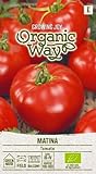 Foto Organic Way | TOMATEN MATINA samen | Gemüsesamen | Tomatensamen | Garten Samen | Eine frühe Tomatensorte, hohe Tomatenstengeln | 1 Pack, bester Preis 3,22 €, Bestseller 2024