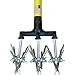 Rotary Cultivator Tool - 40” to 60” Telescoping Handle - Reinforced Tines - Reseeding Grass or Soil Mixing - All Metal, No Plastic Structural Components - Cultivate Easily new 2024