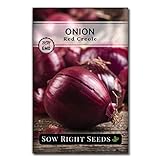 Photo Sow Right Seeds - Red Creole Onion Seed for Planting - Non-GMO Heirloom Packet with Instructions to Plant a Home Vegetable Garden, best price $4.99, bestseller 2024