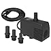 Knifel Submersible Pump 600GPH Ultra Quiet with Foam Filter & Dry Burning Protection 8.2ft High Lift for Fountains, Hydroponics, Ponds, Aquariums & More……… new 2024