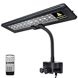 Photo IREENUO Aquarium LED Light, Full Spectrum Fish Tank Clip on Light with Remote, Color Changing Lighting for Reef Coral Aquatic Plants and Fish Keeping (Black, 10W（11.8inch）), best price $32.99 ($32.99 / Count), bestseller 2024