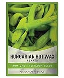 Photo Hungarian Hot Wax Pepper Seeds for Planting Heirloom Non-GMO Hungarian Hot Wax Peppers Plant Seeds for Home Garden Vegetables Makes a Great Gift for Gardening by Gardeners Basics, best price $4.95, bestseller 2024