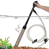 Photo hygger Manual 256GPH Gravel Vacuum for Aquarium, Run in Seconds Aquarium Gravel Cleaner Low Water Level Water Changer Fish Tank Cleaner with Pinch or Grip Suction Ball Adjustable Length, best price $29.99, bestseller 2024