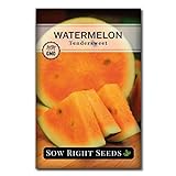 Photo Sow Right Seeds - Orange Tendersweet Watermelon Seed for Planting - Non-GMO Heirloom Packet with Instructions to Plant a Home Vegetable Garden, best price $4.99, bestseller 2024