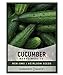 Cucumber Seeds for Planting - Marketmore 76 - Cucumis sativus Heirloom, Non-GMO Vegetable Variety- 1 Gram Seeds Great for Outdoor Gardening by Gardeners Basics new 2022