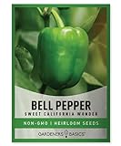 Photo California Wonder Bell Seeds for Planting Garden Heirloom Non-GMO Seed Packet with Growing and Harvesting Peppers Instructions for Starting Indoors for Outdoor Vegetable Garden by Gardeners Basics, best price $5.95, bestseller 2024