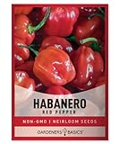Photo Red Habanero Pepper Seeds for Planting 100+ Heirloom Non-GMO Habanero Peppers Plant Seeds for Home Garden Vegetables Makes a Great Gift for Gardeners by Gardeners Basics, best price $5.95, bestseller 2024