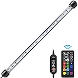 Photo NICREW Submersible RGB Aquarium Light, Underwater Fish Tank Light with Timer Function, Multicolor LED Light with Remote Controller, 15 Inches, best price $17.99, bestseller 2024