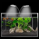 Foto Foreverup LED Aquarium Licht, Aquarium Beleuchtung mit Clip, Clip-on Aquarium Lampe Fish Tank Lights Aquarium Clip Licht für Fisch Tank Pflanze, Zierfische, Wasserpflanzen, EU-Stecker (weißes Licht), bester Preis 13,99 €, Bestseller 2024