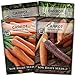 Sow Right Seeds - Carrot Seed Collection for Planting - Rainbow, Nantes, Imperator, and Kuroda Varieties - Non-GMO Heirloom Seeds to Plant a Home Vegetable Garden - Great Gardening Gift new 2024