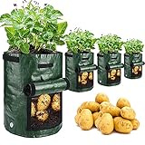 Photo Potato Grow Bags, JJGoo 4 Pack 10 Gallon with Flap and Handles Garden Planting Bag Outdoor Plant Container Planter Pots for Vegetable, Fruits, Tomato, best price $17.99, bestseller 2024