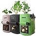 SproutJet 3 Pack 10 Gallon Potato Root Grow Bags, Seed Potatoes for Spring Planting 2022 Upgraded Home Garden Vegetable Bag with Pocket, Sturdy Handles and Window; Large Breathable High End Fabric Bag new 2022