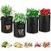Pflanzen Tasche, 4 Stück Kartoffel Pflanzbeutel, Pflanzsack mit Griffe aus Filzstoff Grow Bag für Kartoffeln, Tomaten, Blumen, Süßkartoffeln und Mehr neu 2024
