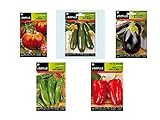 Foto Lote de 5 sobres de semillas Batlle (Tomate, Pimiento Rojo y Verde, Calabacin y Berenjena), mejor precio 14,95 €, éxito de ventas 2024