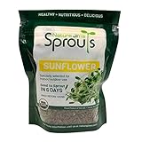 Photo Nature Jims Sprouts Sunflower Seeds - Certified Organic Black Oil Sunflower Sprouts for Soups - Raw Bird Food Seeds - Non-GMO, Chemicals-Free - Easy to Plant, Fast Sprouting Sun Flower Seeds - 8 Oz, best price $13.50, bestseller 2024