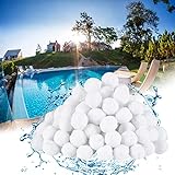 Foto Lunriwis Filter Balls,700g Pool Filterbälle Ersetzen 25 kg Filtersand für Sandfilteranlage.hohe Wasserdurchlässigkeit, Filterbälle für Pool/Filterpumpe/Aquarium Sandfilter, bester Preis 10,69 €, Bestseller 2024