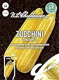 Foto Zucchini Sunstripe F1, hervorragende gelbe Zucchinispezialität, Samen, bester Preis 4,36 €, Bestseller 2024