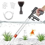 Photo STARROAD-TIM Fish Tank Gravel Cleaner Newly Upgraded Fish Tank Water Changer with Air Pressure Button Long Nozzle Water Flow Controller for Fish Tank Cleaning Gravel and Sand, best price $18.99, bestseller 2024