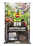 Foto COMPO BIO Universal-Erde für Zimmerpflanzen, Gemüse, Obst und Kräuter, Torffrei, Kultursubstrat, 7,5 Liter, Braun, bester Preis 5,99 € (0,80 € / l), Bestseller 2024