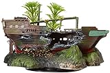 Photo Penn-Plax OJ3 Action Aqua Aquarium Decoration Ornament | Sunken Ship with Plant | Great Detail and Action | Fun Decor for Any Tank, best price $23.02, bestseller 2024