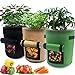 Nicheo 3 Pcs 7 Gallon Grow Bag Easy to Harvest Planter Pot with Flap and Handles Garden Planting Grow Bags for Potato Tomato and Other Vegetables Breathable Nonwoven Fabric Cloth new 2024
