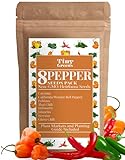 Photo Heirloom Pepper Seed Variety Pack | 8 Hot & Sweet Peppers For Planting | Garden Vegetable Seeds | Cayenne, California Bell Pepper, Poblano, Thai Chili, Habanero, Jalepeno, Serrano, Ghost Pepper, best price $15.96 ($2.00 / Count), bestseller 2024