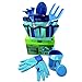 Queta Juego de Herramientas de jardinería para niños 6 Piezas Set Kids Gardening Toys con regadera Guantes Pala rastrillo Juguete de Jardinería Al Aire Libre con Bolsa (azul) nuevo 2024