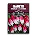 Survival Garden Seeds - French Breakfast Radish Seed for Planting - Pack with Instructions to Plant and Grow Long Radishes to Eat in Your Home Vegetable Garden - Non-GMO Heirloom Variety new 2024