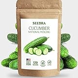 Photo SEEDRA 120+ Cucumber Seeds for Indoor, Outdoor and Hydroponic Planting, Non GMO Heirloom Seeds for Home Garden - 1 Pack, best price $6.99, bestseller 2024
