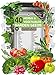 Ultimate Set of 40 Vegetable and Herb Seeds Packets for Planting Outdoors and Indoors - Good for Hydroponic Garden - Heirloom and Non GMO - Tomatoes, Cucumber, Bell Pepper, Chives, Cilantro and Others new 2024