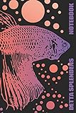 Foto Betta Splendens: Dieses Notizbuch gefällt jedem Fan von Siamesischen Kampffischen | ca. A5 | gepunktete Seiten | Tolles Geschenk für alle Aquaristik-Liebhaber!, bester Preis 7,99 €, Bestseller 2024