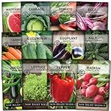 Photo Sow Right Seeds - Classic Vegetable Garden Seed Collection for Planting - Non-GMO Heirloom Beets, Cabbage, Carrot, Cucumber, Eggplant, Kale, Lettuce, Tomato, Peppers, Radish, Watermelon, and Zucchini, best price $13.99 ($1.17 / Count), bestseller 2024