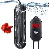 Photo AQQA Aquarium Heater 500W 800W Submersible Fish Tank Heater with Double Explosion-Proof Quartz Tubes and External LCD Display Controller for Marine Saltwater and Freshwater, best price $74.99, bestseller 2024