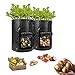 HomeFoundry 10 Gallon Potato Grow Bags – 2 Pack Portable Aeration Fabric with Hook & Loop Window Garden Planting Bags for Vegetables-Carrots-Onion & Tomato’s new 2022