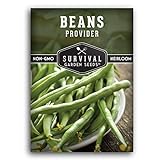 Photo Survival Garden Seeds - Provider Bush Bean Seed for Planting - Packet with Instructions to Plant and Grow Stringless Green Beans in Your Home Vegetable Garden - Non-GMO Heirloom Variety, best price $4.99, bestseller 2024