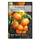 Photo Sow Right Seeds - Kellogg's Breakfast Tomato Seed for Planting - Non-GMO Heirloom Packet with Instructions to Plant a Home Vegetable Garden, best price $4.99, bestseller 2024
