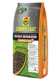 Foto COMPO SAAT Rasen Reparatur Komplett-Mix+, Rasensaat, Keimsubstrat,Langzeit-Rasendünger und Bodenaktivator, 4 kg, 20 m², bester Preis 30,75 € (7,69 € / kg), Bestseller 2024