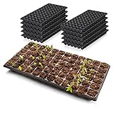 Photo 321Gifts, 10-Pack Seed Starter Kit, 2X Thicker 72 Cell Plastic Seedling Trays Gardening Germination Growing Trays Plant Grow Kit Seed Starting Trays Seedling Germination Nursery Pots Plug, best price $23.40, bestseller 2024
