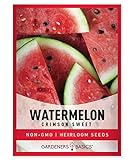 Photo Watermelon Seeds for Planting - Crimson Sweet Heirloom Variety, Non-GMO Fruit Seed - 2 Grams of Seeds Great for Outdoor Garden by Gardeners Basics, best price $4.95, bestseller 2024