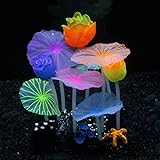 Photo SLOME Décoration d'aquarium en forme de lotus - Décoration d'aquarium en silicone, respectueuse de l'environnement pour eau douce et salée, meilleur prix 9,99 €, best-seller 2024