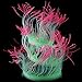 FOOSKOO Aquarium Kunststoffpflanzen Künstliche Wasseranlagen Aquarium Dekoration Kleber Weiche Gefälschte Simulation Wasserpflanzen Leuchtendes Kelp Coral Gras Kunststoff Pflanzen für Aquarien neu 2024