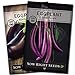 Sow Right Seeds - Eggplant Seed Collection for Planting - Black Beauty and Long Eggplant Varieties Non-GMO Heirloom Seeds to Plant an Outdoor Home Vegetable Garden - Great Gardening Gift new 2023