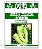 Photo Sweet Banana Pepper Seeds - 100 Seeds Non-GMO, best price $1.89 ($0.02 / Count), bestseller 2024