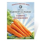 Photo The Old Farmer's Almanac Heirloom Carrot Seeds (Tendersweet) - Approx 3000 Non-GMO Seeds, best price $4.29, bestseller 2024