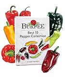 Photo Burpee Best Collection | 10 Packets of Non-GMO Fresh Mix of Hot Pepper & Sweet Varieties | Jalapeno, Bell Pepper Seeds & More, Seeds for Planting, best price $28.70 ($2.87 / Count), bestseller 2024