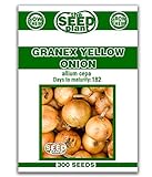Photo Granex Yellow Onion Seeds - 300 Seeds Non-GMO, best price $1.59 ($0.01 / Count), bestseller 2024